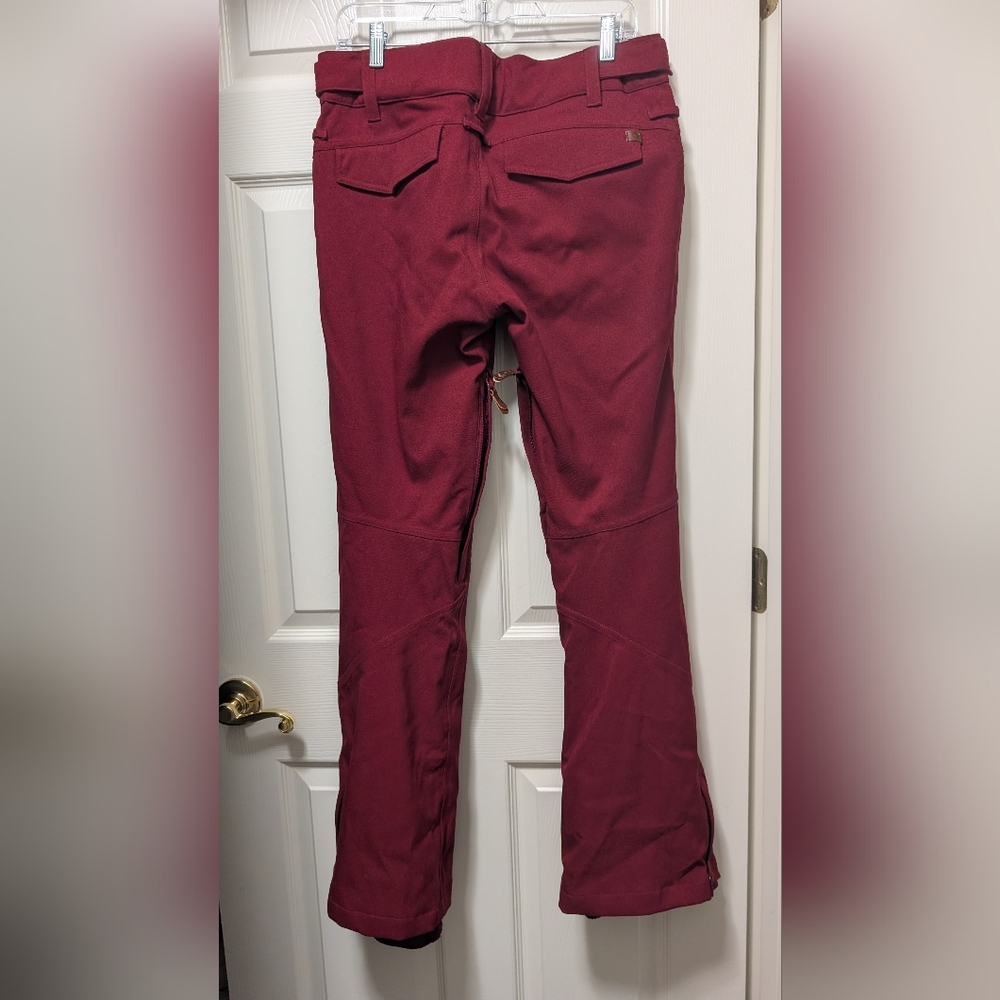 ROXY Cabin Ski & Snowboard DryFlight Pant in Burgundy Red Size Medium M - Picture 2 of 5